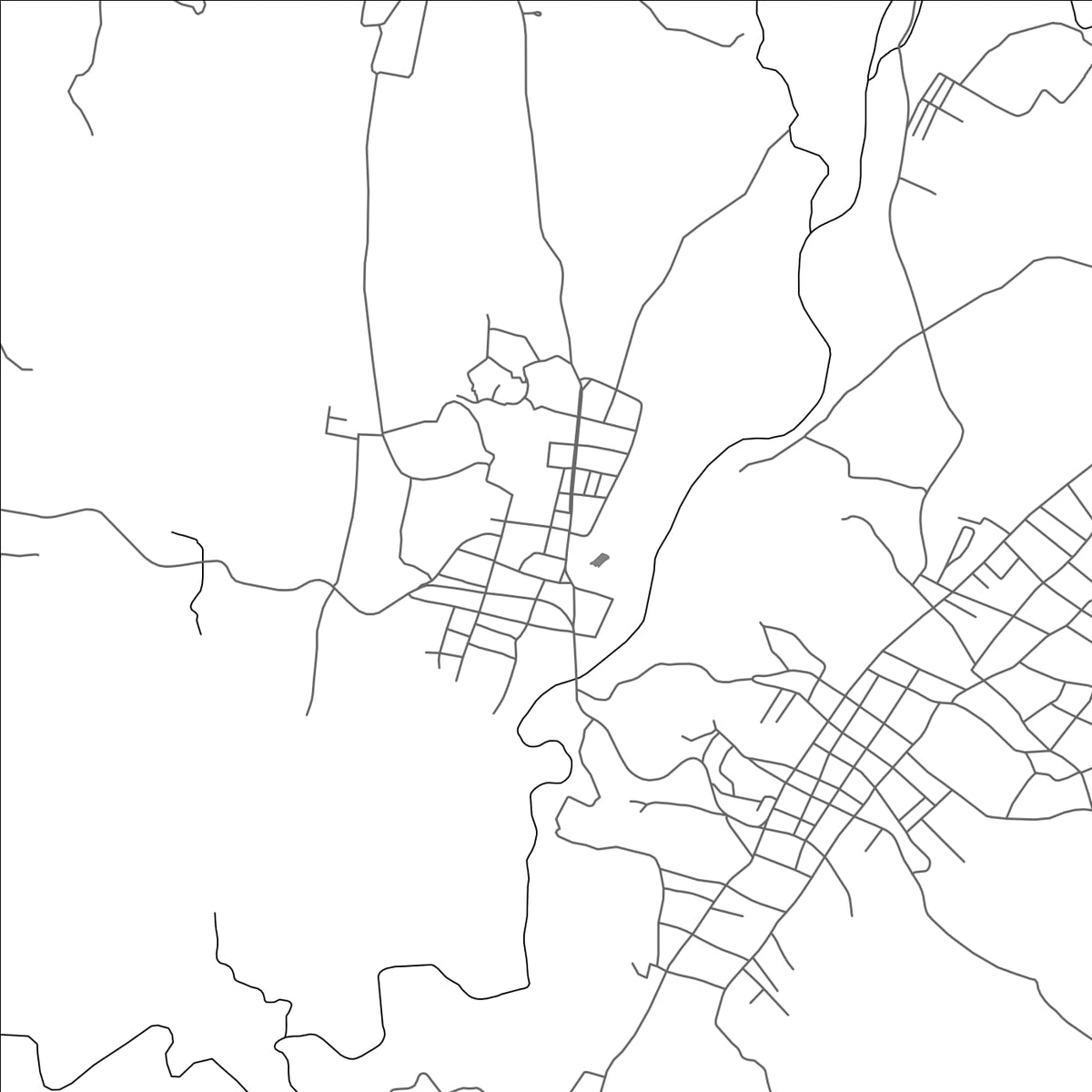 ROAD MAP OF SANTA ROSA DE LIMA, GUATEMALA BY MAPBAKES