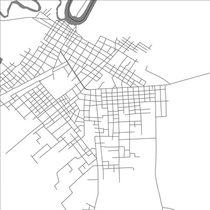 ROAD MAP OF SAYAXCHE, GUATEMALA BY MAPBAKES