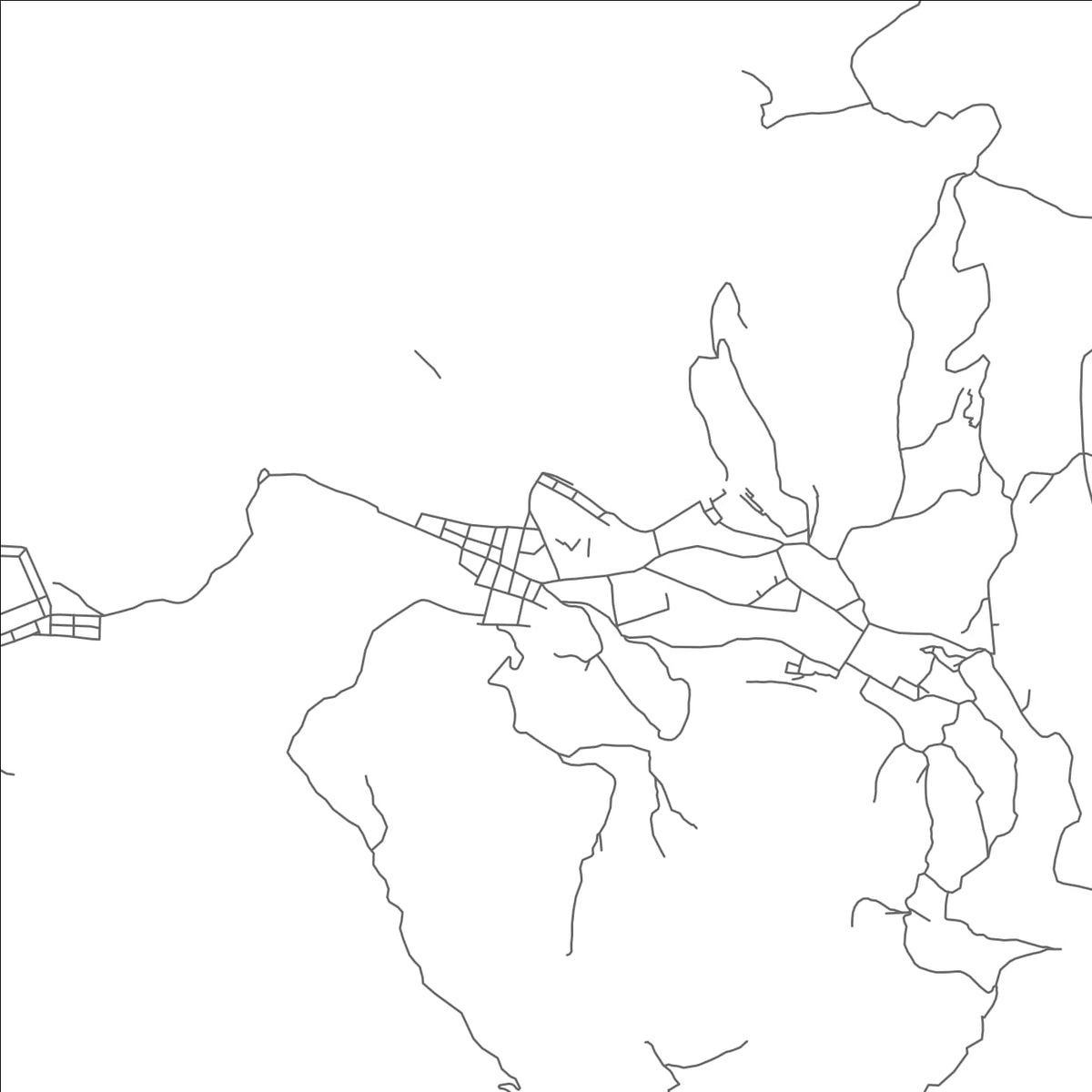ROAD MAP OF SENAHU, GUATEMALA BY MAPBAKES