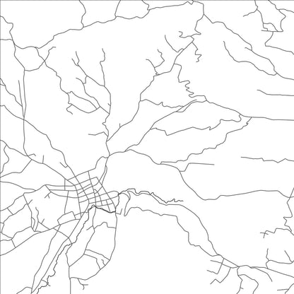 ROAD MAP OF SIBILIA, GUATEMALA BY MAPBAKES