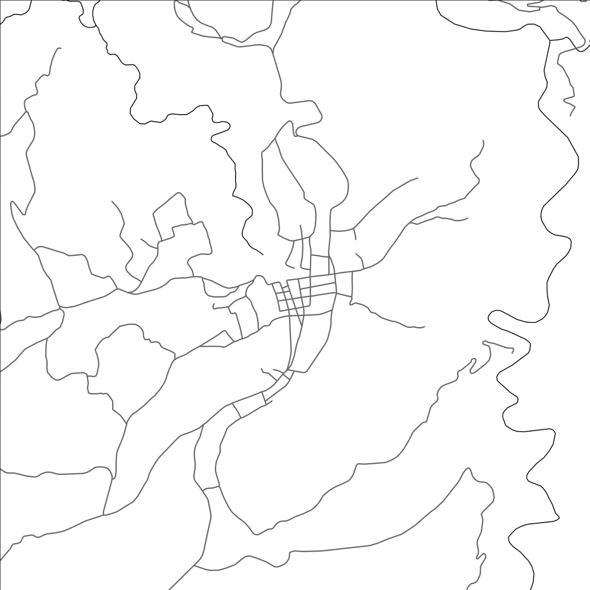 ROAD MAP OF SIPACAPA, GUATEMALA BY MAPBAKES