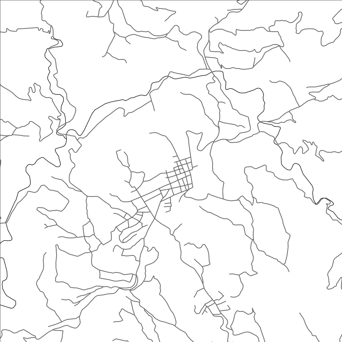 ROAD MAP OF TACANA, GUATEMALA BY MAPBAKES