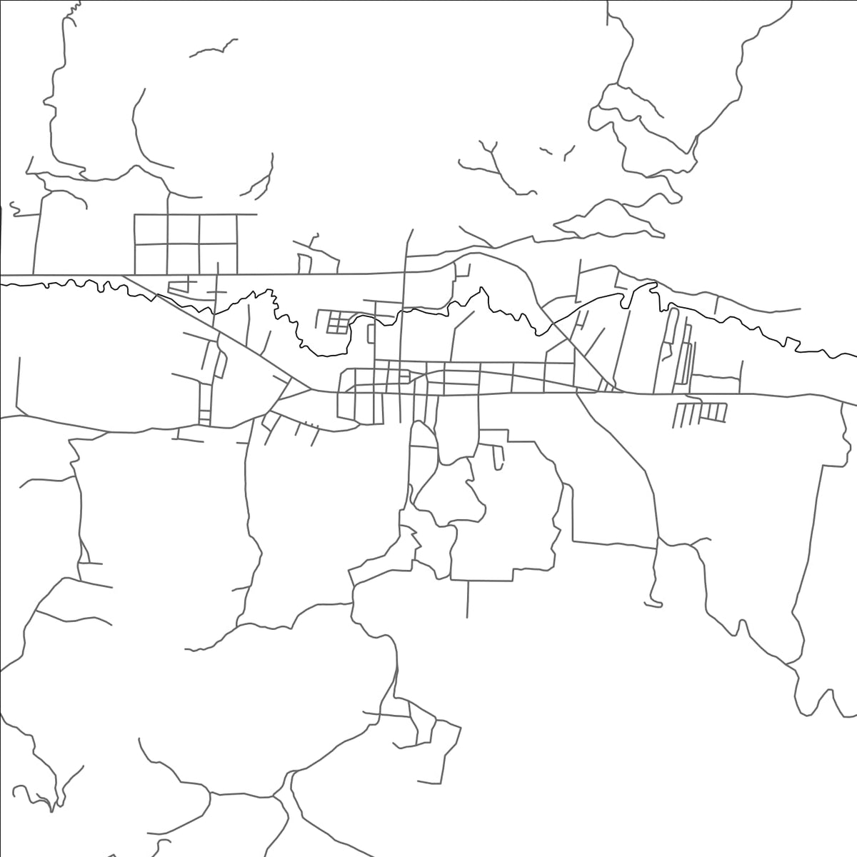 ROAD MAP OF TACTIC, GUATEMALA BY MAPBAKES