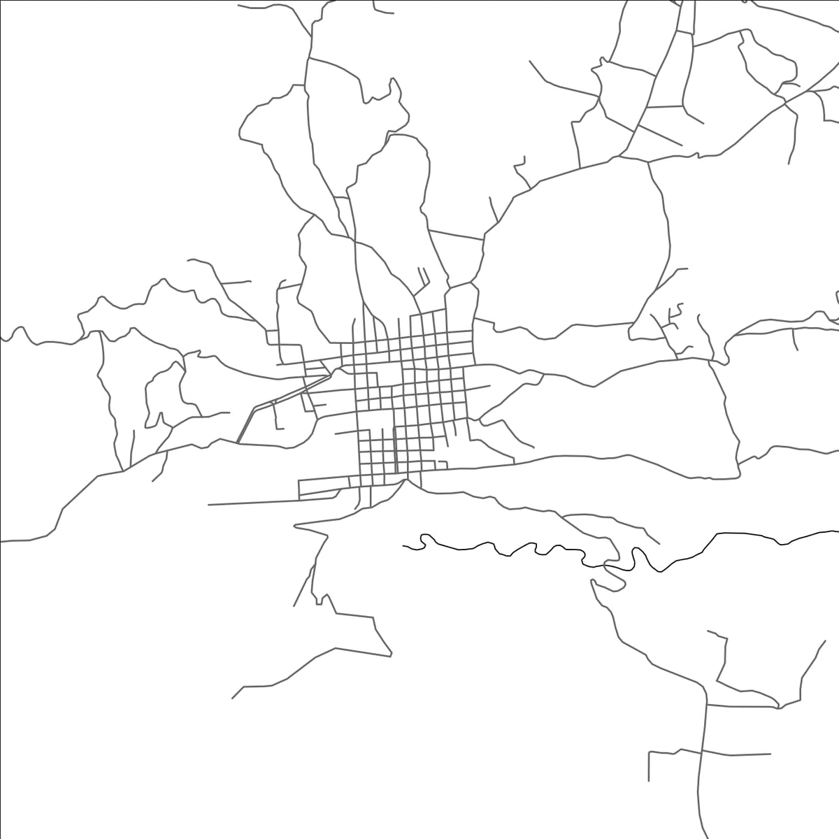 ROAD MAP OF USPANTAN, GUATEMALA BY MAPBAKES