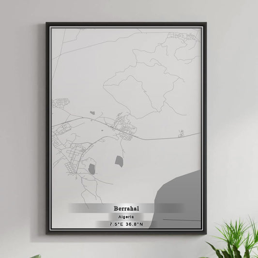 ROAD MAP OF BERRAHAL, ALGERIA BY MAPBAKES