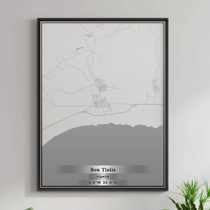 ROAD MAP OF BOU TLELIS, ALGERIA BY MAPBAKES