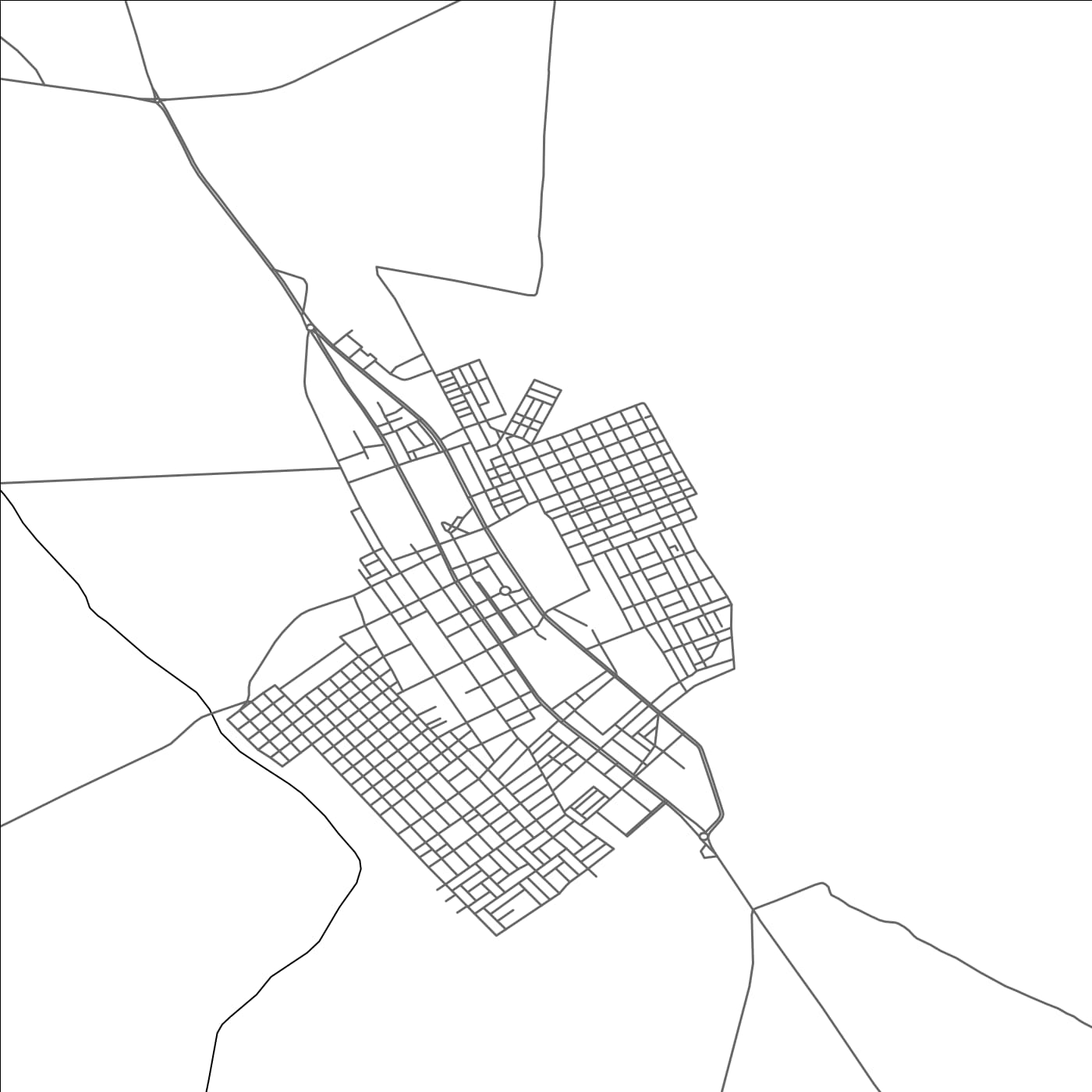 ROAD MAP OF AÏN DEHEB, ALGERIA BY MAPBAKES