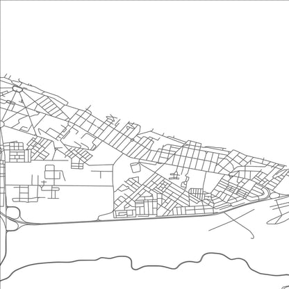ROAD MAP OF AÏN EL TURK, ALGERIA BY MAPBAKES