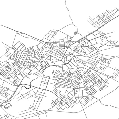 ROAD MAP OF AFLOU, ALGERIA BY MAPBAKES