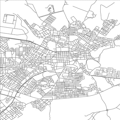 ROAD MAP OF AÏN BEÏDA, ALGERIA BY MAPBAKES