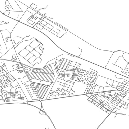 ROAD MAP OF AÏN EL BYA, ALGERIA BY MAPBAKES