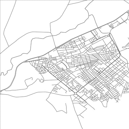 ROAD MAP OF AÏN TOUTA, ALGERIA BY MAPBAKES