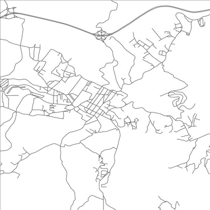 ROAD MAP OF AZAZGA, ALGERIA BY MAPBAKES