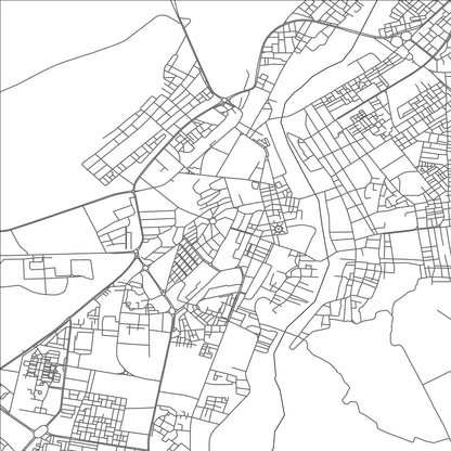 ROAD MAP OF BÉCHAR, ALGERIA BY MAPBAKES
