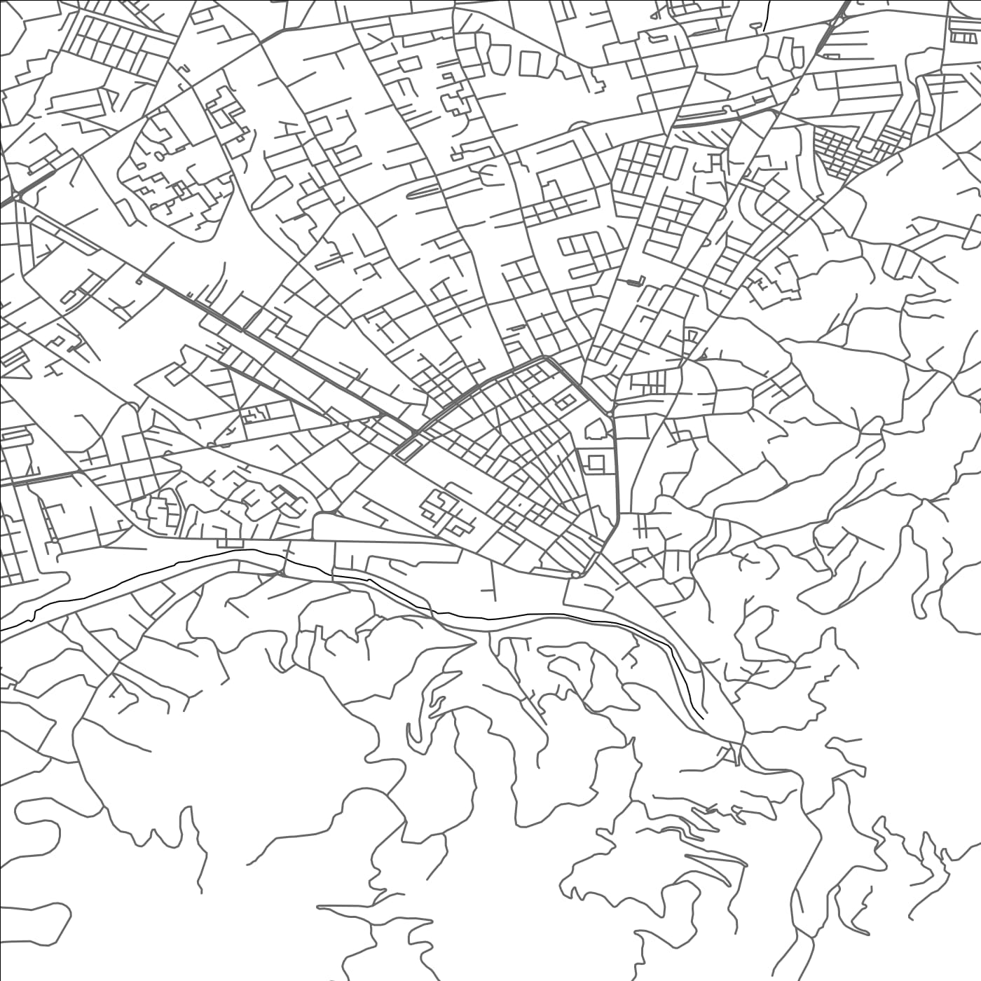 ROAD MAP OF BLIDA, ALGERIA BY MAPBAKES