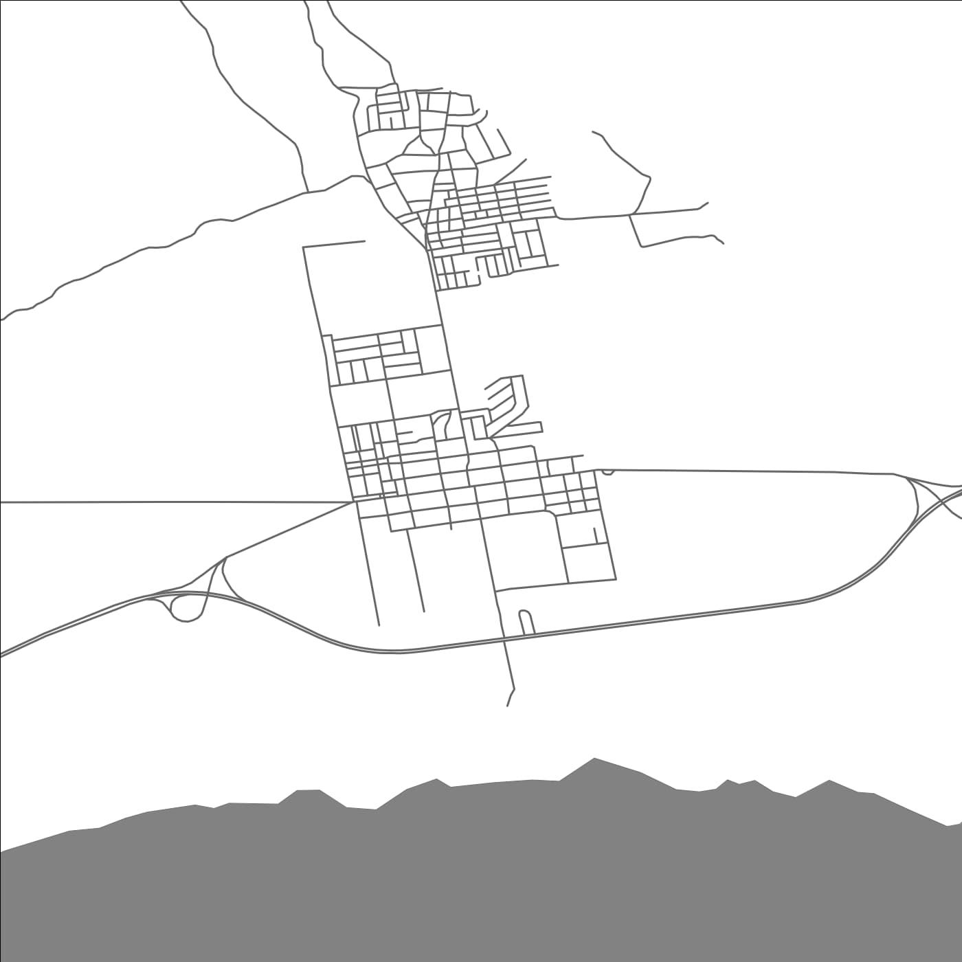 ROAD MAP OF BOU TLELIS, ALGERIA BY MAPBAKES