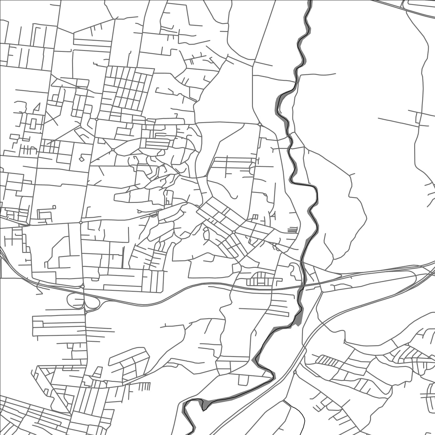 ROAD MAP OF BOUDOUAOU, ALGERIA BY MAPBAKES