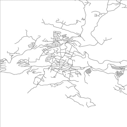 ROAD MAP OF BOUGAA, ALGERIA BY MAPBAKES