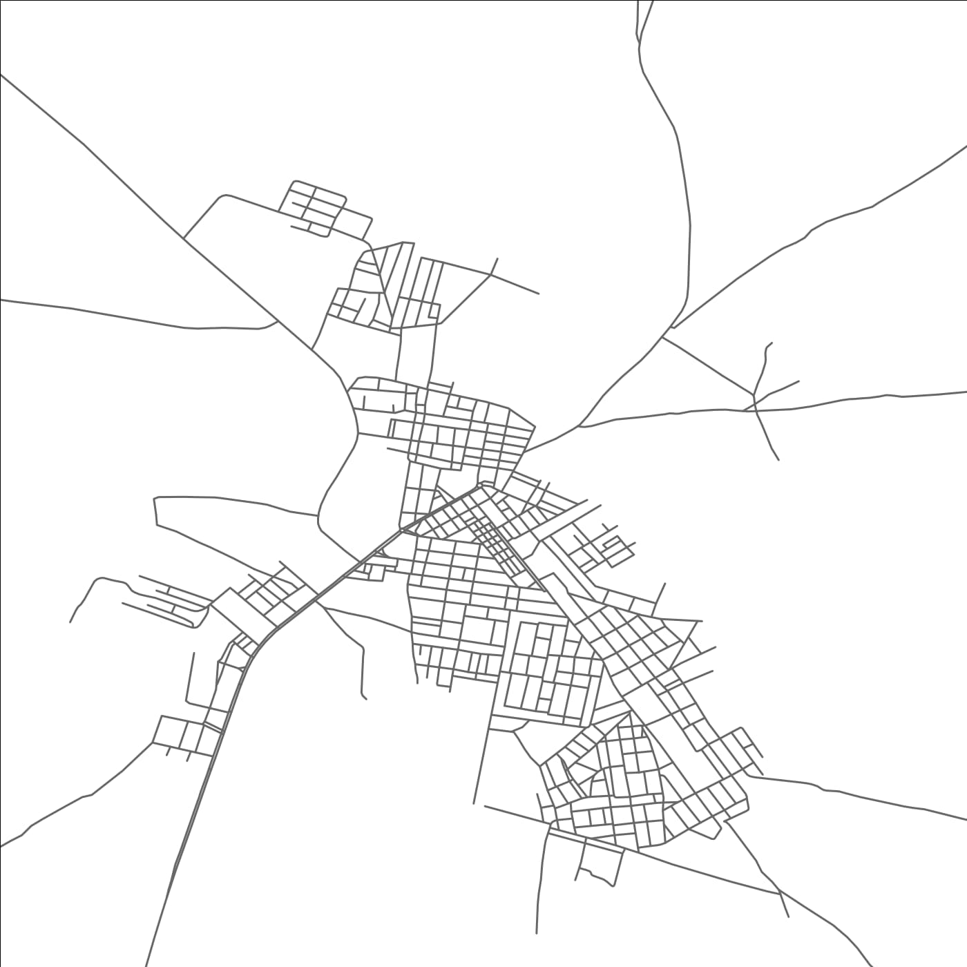 ROAD MAP OF DAR CHIOUKH, ALGERIA BY MAPBAKES