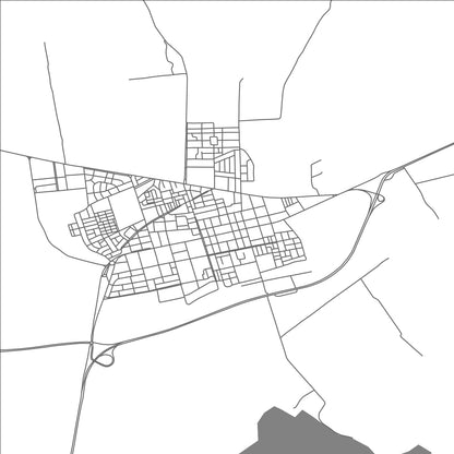 ROAD MAP OF EL AMRIA, ALGERIA BY MAPBAKES