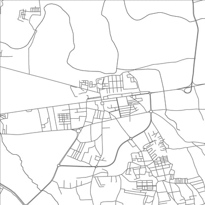 ROAD MAP OF EL ATTAF, ALGERIA BY MAPBAKES