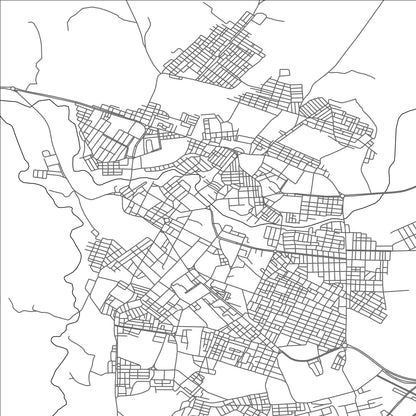 ROAD MAP OF EL BAYADH, ALGERIA BY MAPBAKES