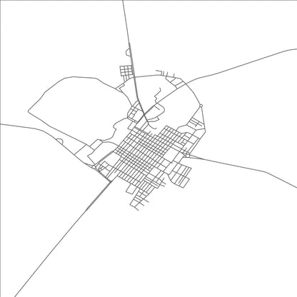 ROAD MAP OF EL IDRISSIA, ALGERIA BY MAPBAKES