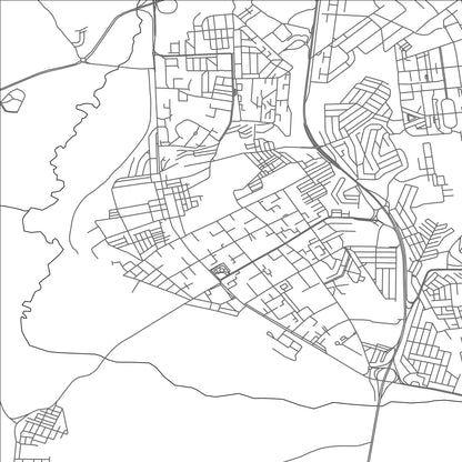 ROAD MAP OF EL KHROUB, ALGERIA BY MAPBAKES