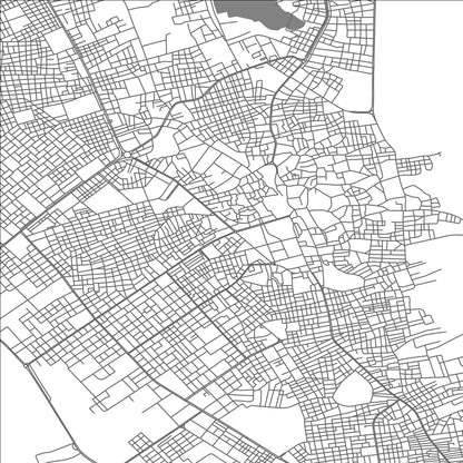 ROAD MAP OF EL OUED, ALGERIA BY MAPBAKES