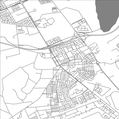 ROAD MAP OF ES SENIA, ALGERIA BY MAPBAKES