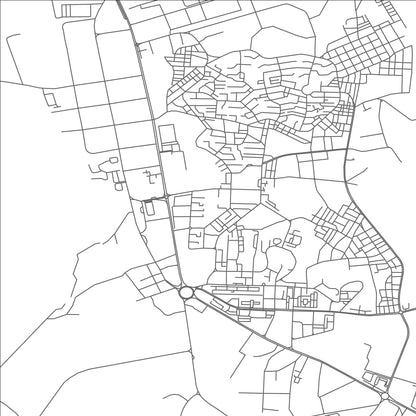 ROAD MAP OF HASSI MESSAOUD, ALGERIA BY MAPBAKES