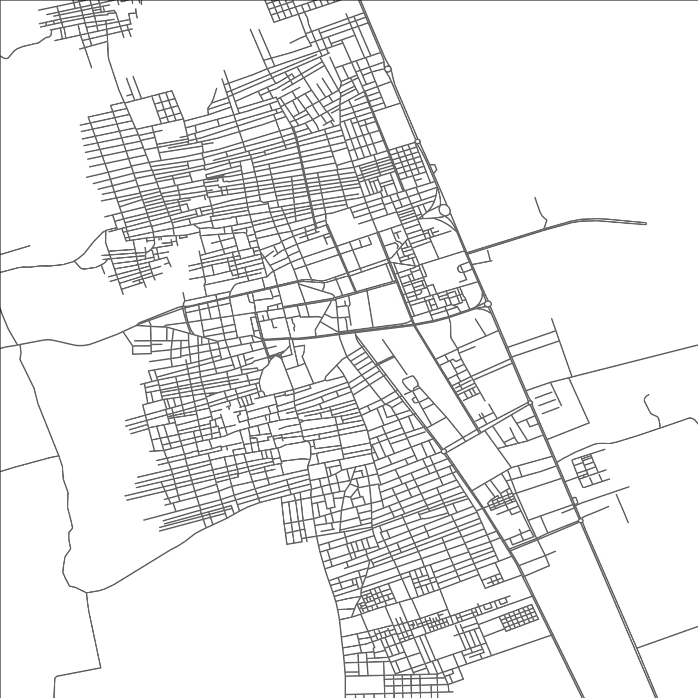 ROAD MAP OF IN SALAH, ALGERIA BY MAPBAKES