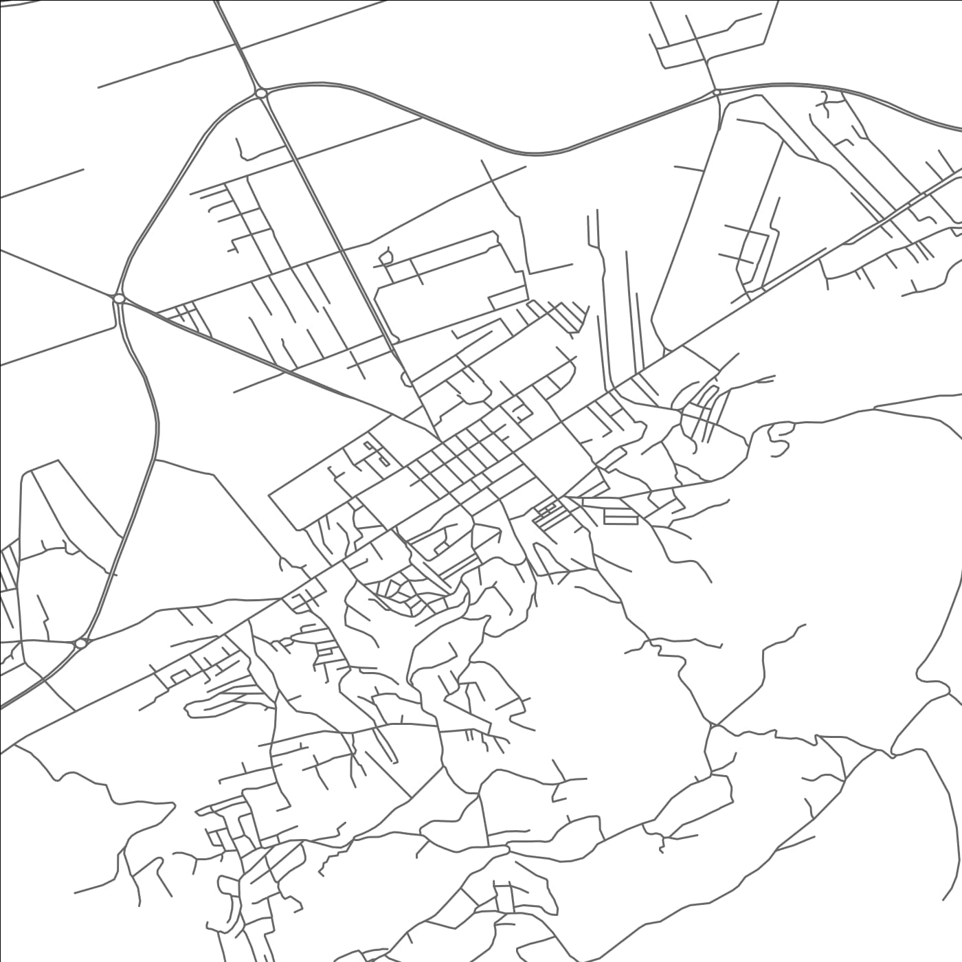 ROAD MAP OF MEFTAH, ALGERIA BY MAPBAKES