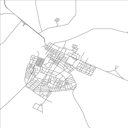 ROAD MAP OF MESKIANA, ALGERIA BY MAPBAKES