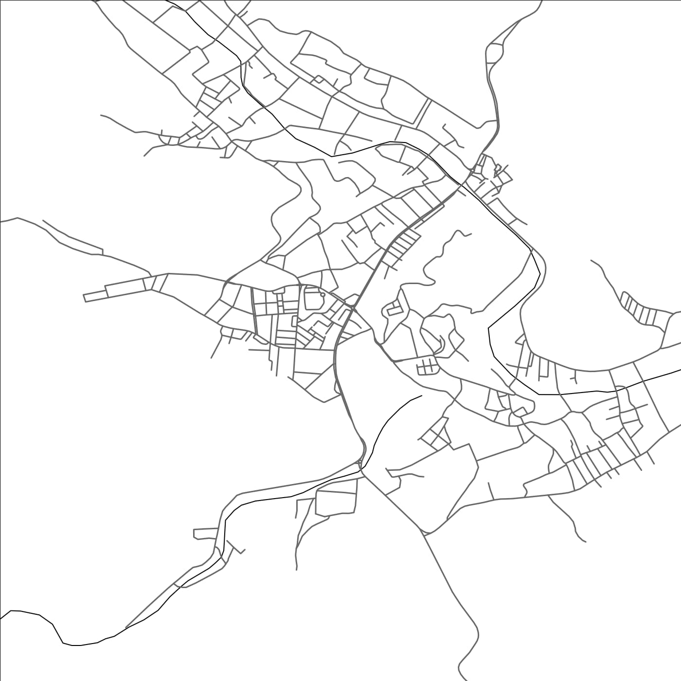 ROAD MAP OF METLILI CHAAMBA, ALGERIA BY MAPBAKES