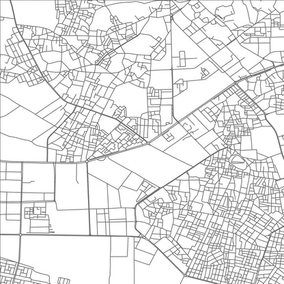 ROAD MAP OF OUARGLA, ALGERIA BY MAPBAKES