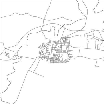 ROAD MAP OF OUED EL ABTAL, ALGERIA BY MAPBAKES