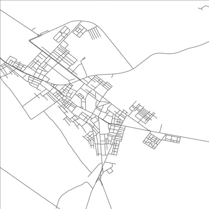 ROAD MAP OF REGGANE, ALGERIA BY MAPBAKES