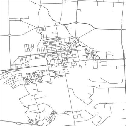 ROAD MAP OF ROUIBA, ALGERIA BY MAPBAKES