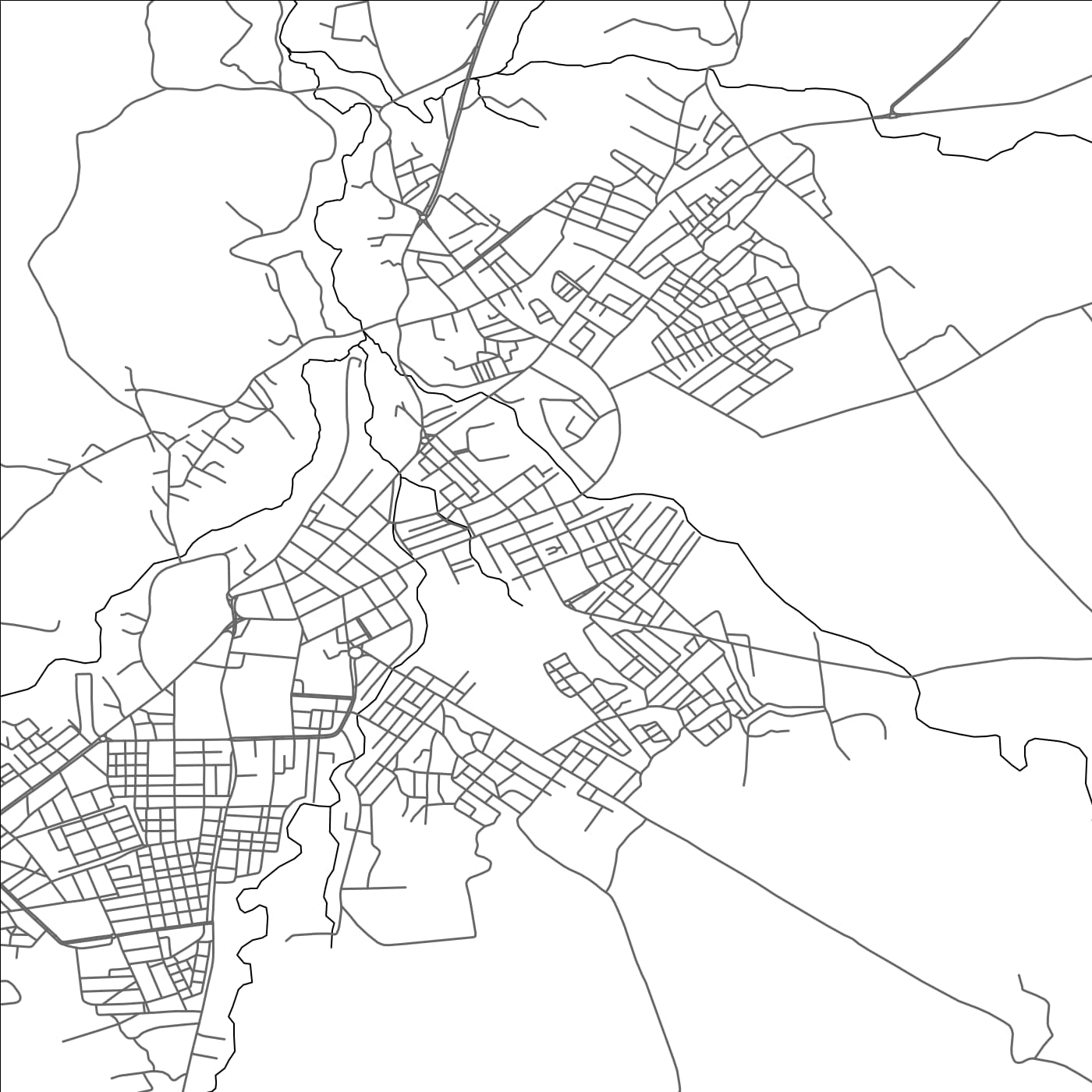 ROAD MAP OF SEBDOU, ALGERIA BY MAPBAKES