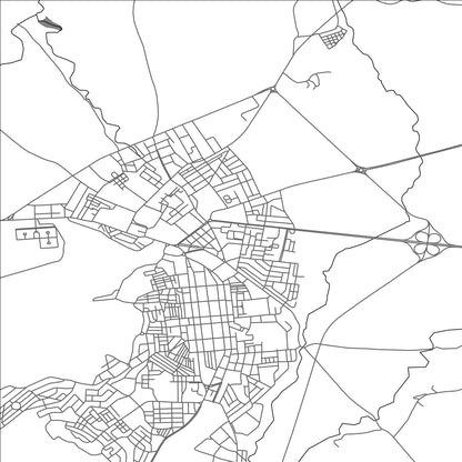ROAD MAP OF SEDRATA, ALGERIA BY MAPBAKES
