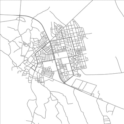 ROAD MAP OF SIDI OKBA, ALGERIA BY MAPBAKES
