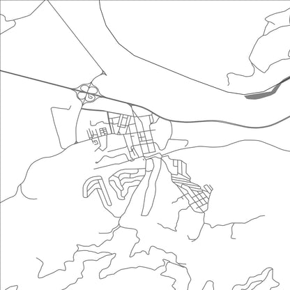 ROAD MAP OF TADMAÏT, ALGERIA BY MAPBAKES