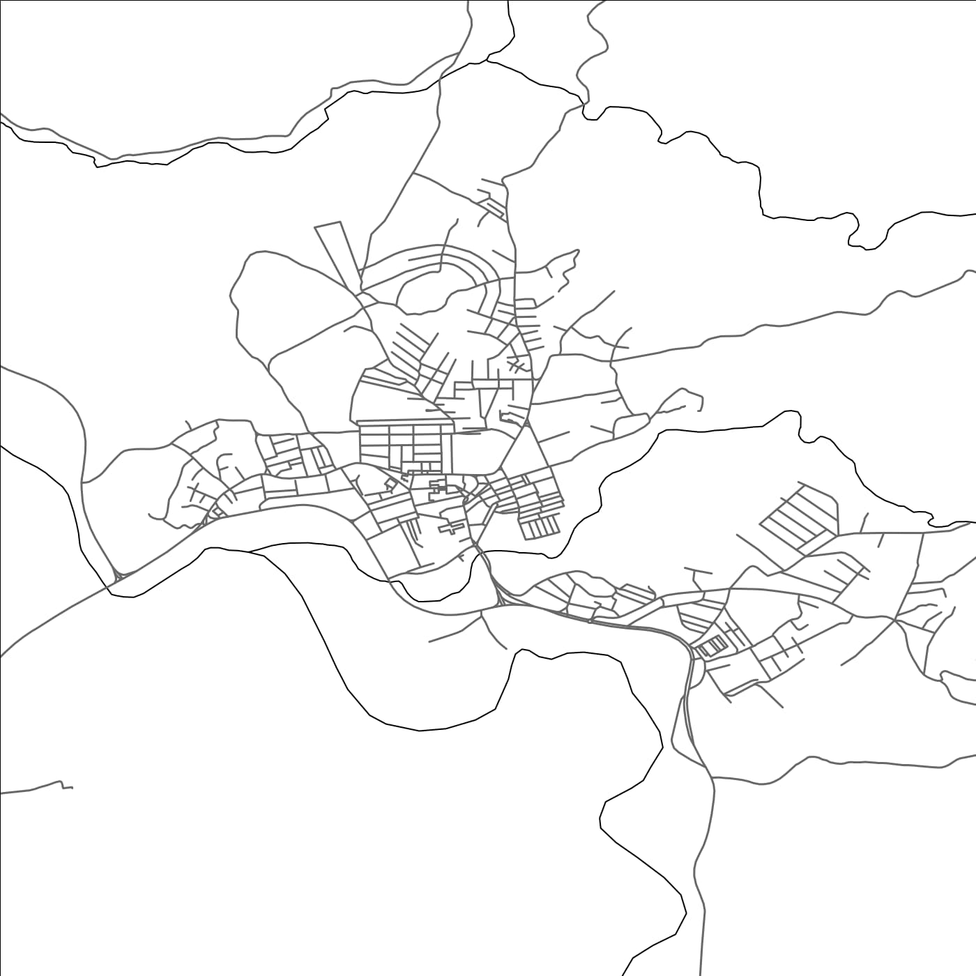 ROAD MAP OF TAMALOUS, ALGERIA BY MAPBAKES