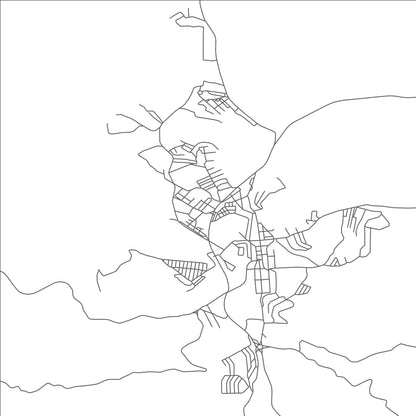 ROAD MAP OF THENIET EL HAD, ALGERIA BY MAPBAKES