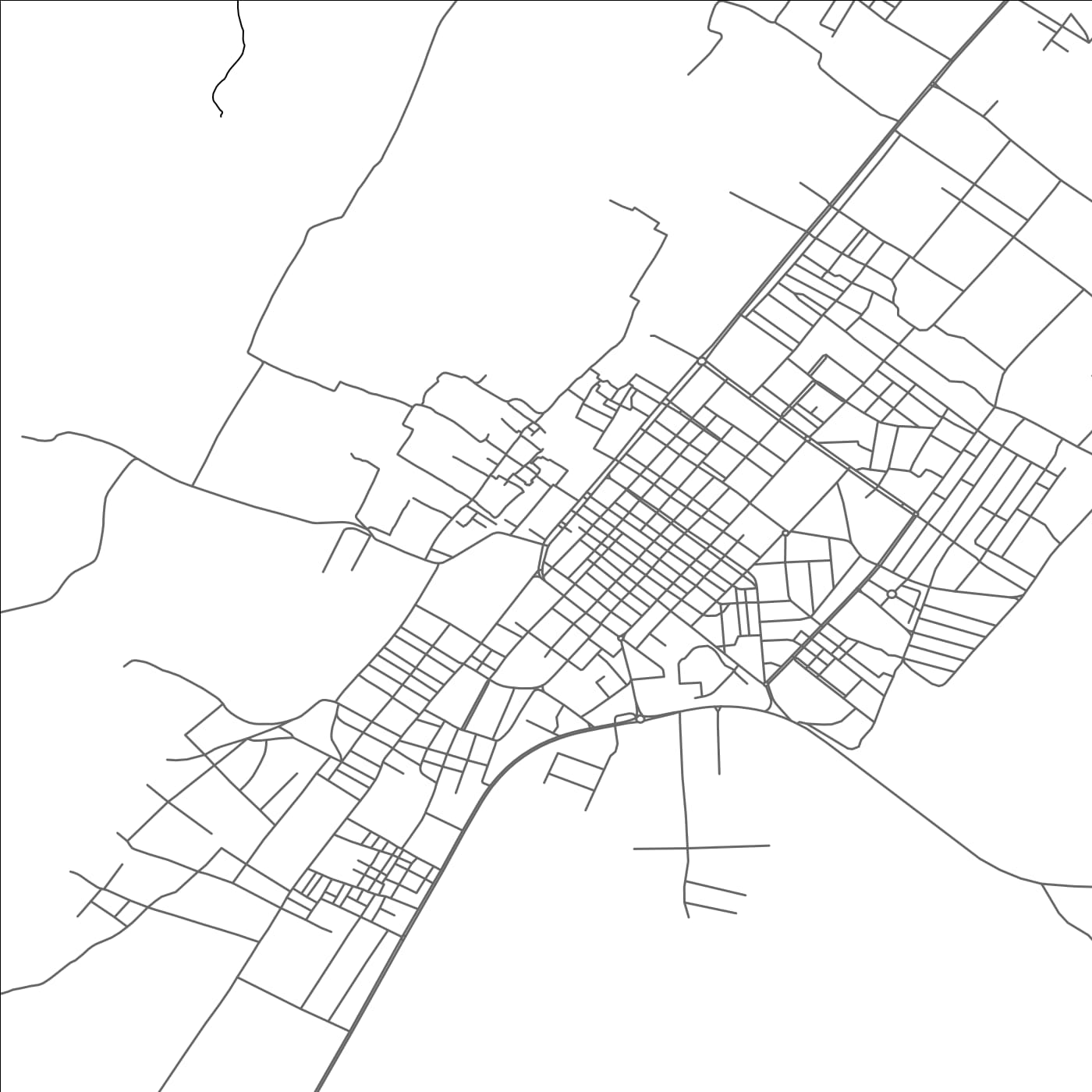 ROAD MAP OF TIMIMOUN, ALGERIA BY MAPBAKES