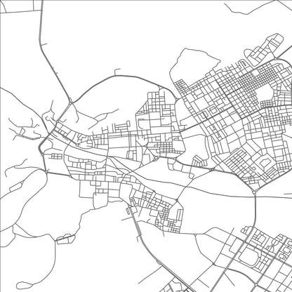 ROAD MAP OF TINDOUF, ALGERIA BY MAPBAKES