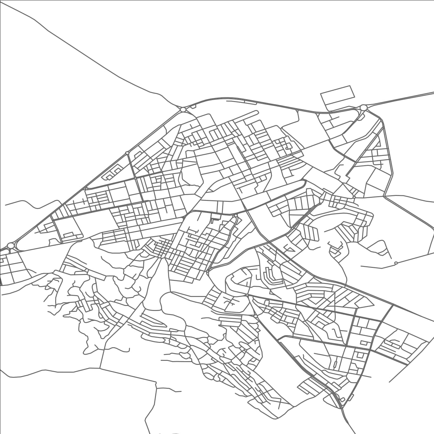 ROAD MAP OF TISSEMSILT, ALGERIA BY MAPBAKES