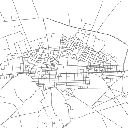 ROAD MAP OF TOLGA, ALGERIA BY MAPBAKES