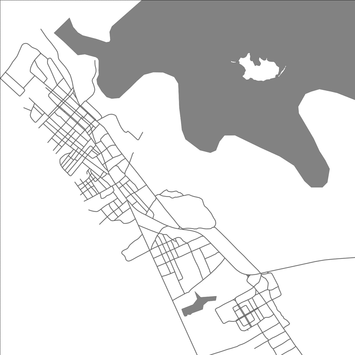 ROAD MAP OF AMBRIZ, ANGOLA BY MAPBAKES